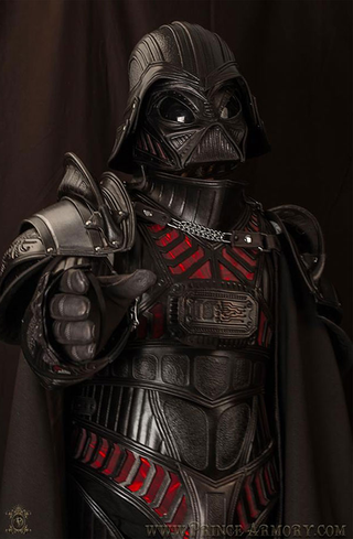 Illustration for article titled Medieval Darth Vader Is Equal Parts Petrifying, Impractical And Amazing